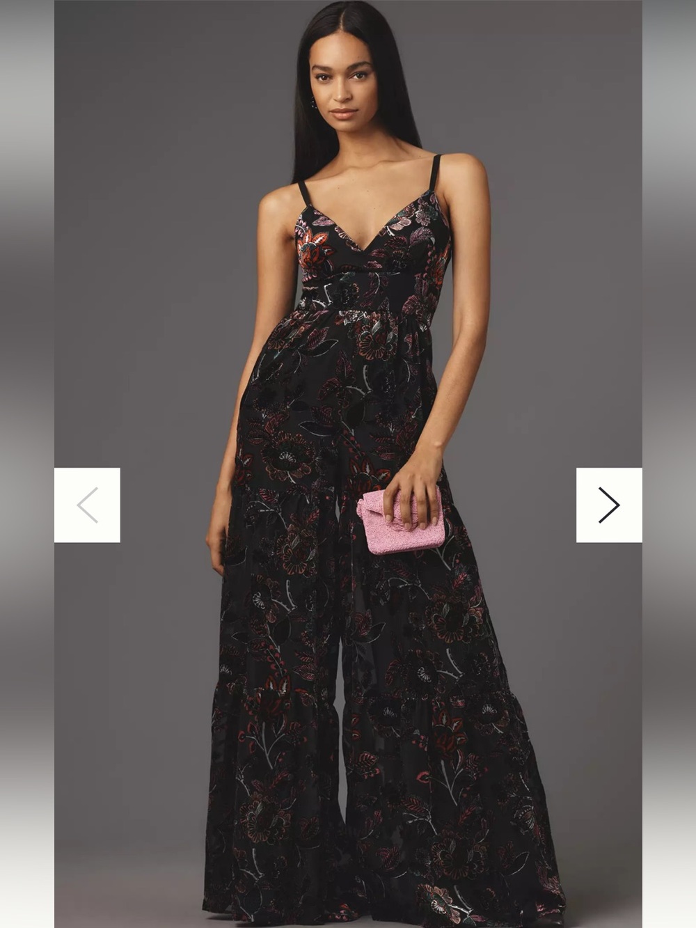Hutch Tiered Velvet Jumpsuit / This was a rental, I never wore it.